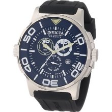 Invicta Men's Reserve Black Dial Black Polyurethane Watch 1730