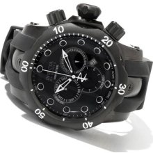 Invicta Mens Reserve Venom Swiss Made Chronograph Black Ip Case Rubber Watch