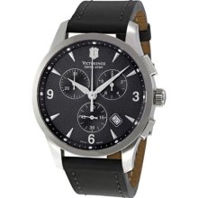 Invicta Watches Men's Invicta II Black Dial Black Calf Leather Black