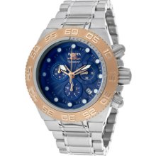 Invicta Watches Men's Subaqua Chronograph Blue Dial Stainless Steel St
