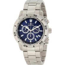Invicta Watches Mens Wrist Watch 10362 Chronograph Blue Dial Steel Zxc