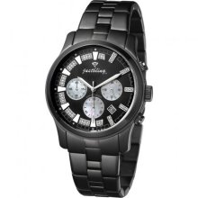 JBW Just Bling Iced Out Women's JB-6217-H Black Ion Chronograph Diamond Watch
