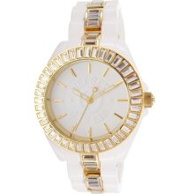 Jet Set Womens St. Tropez Plastic Watch - White Rubber Strap - White Dial - JETJ15148-131