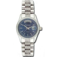 Jules Jurgensen Men's 7478wu Blue Dial Crystal Accented Watch - Great Gift