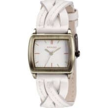 Kahuna Women's Quartz Watch With Beige Dial Analogue Display And Beige Leather Strap Kls-0206L