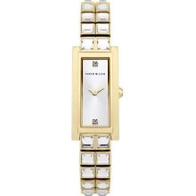 Karen Millen Ladies' Gold Plate Crystal Bracelet KM113GM Watch