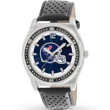 Kay Jewelers Men s NFL Watch Houston Texans Stainless Steel/Leather- Men's Watches