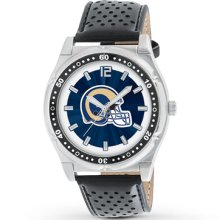 Kay Jewelers Men s NFL Watch St. Louis Rams Stainless Steel/Leather- Men's Watches