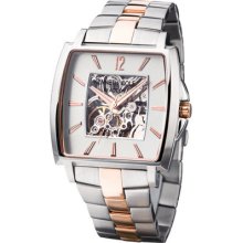 Kenneth Cole Reaction Mens Skeleton Automatic Stainless Steel Dress Watch Kc3774