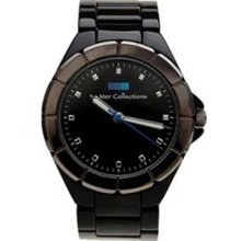 La Mer Black Ombre Link Watch