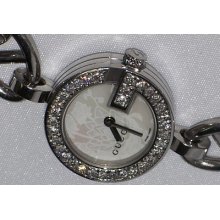 Ladies Authentic Gucci St.steel Ya107511 0.46ct.apx.custom Set Diamond Watch