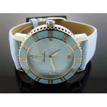 Ladies Icetime 36mm Round 0.40CT Diamond Blue watch