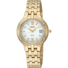 Ladies' Seiko Solar Gold-Tone Watch