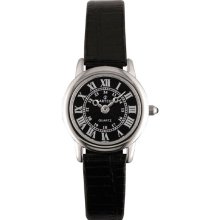 Ladies Women Sartego Watch Sen781b Toledo Dress Black Dial Strap