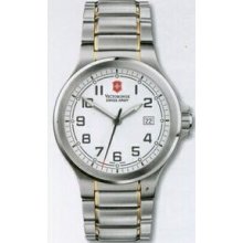 Large White Dial Peak II 2-tone Stainless Steel Watch