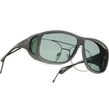 Live Eyewear - Cocoons Aviator Sunglasses (XL) - Soft Touch Slate Frame - PolarÃ© Polarized Gray Lenses