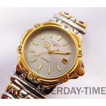 Longines Conquest 200M Swiss 6 Jewel Stainless Steel and Gold Gents Quartz Divers Watch