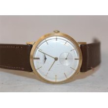 Longines Vintage 10k Gold Filled Automatic Second Hand Subdial Men's Watch