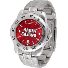 Louisiana Lafayette (ULL) Ragin' Cajuns Sport Steel Watch - AnoChrome Dial - SPORTM-A