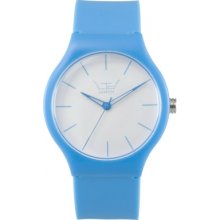 LTD-071202 LTD Watch Unisex Limited Edition White Dial Blue Pu Strap W...