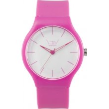 LTD-091202 LTD Watch Unisex Limited Edition White Dial And Pink Pu Str...