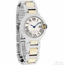 Luxury Lady Ballon Ladies Silver Dial 18k/2tone Swiss Quartz Watch L