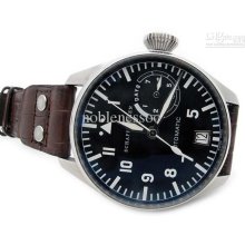 Luxury Mens Automatic Big Pilot 5002 Stainless Steel 46mm 7 Days Res