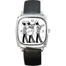 Marching Band College School Unisex Square Wrist Watch