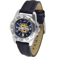 Marquette Golden Eagles Sport Leather Band AnoChrome-Ladies Watch