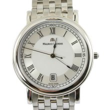 Maurice Lacroix Les Classiques Date Stainless Steel Men's Timepiece - LC1017-SS002-112