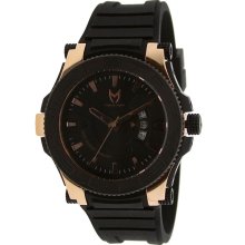 Meister Prodigy Stainless Watch black rose gold rubber band