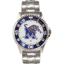 Memphis Tiger watch : Memphis Tigers Men's Competitor Watch with Stainless Steel Band
