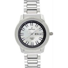 Menandamp;apos;s Stainless Steel Dress Mother of Pearl Dial - Watch