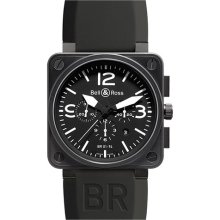 Men's Bell & Ross BR 01-94 Chronograph Carbon Watch