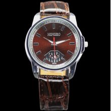 Mens Boys Great Leatheroid Deluxe Design Quartz Movement Wrist Watch Watches