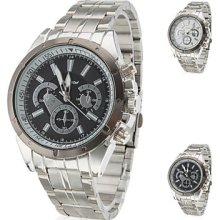 Men's Fashionable Alloy Analog Quartz Wrist Watch (Assorted Colors)