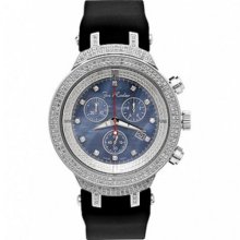 Mens Joe Rodeo Diamond Watch 2.20ct Master Blue MOP