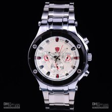 Mens Quartz Wrist Watches Military Army Sport Analog Day Date Shark