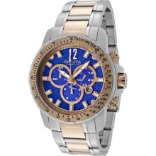 Men's Reserve Chronograph Blue Carbon Fiber Dial Two Tone ...