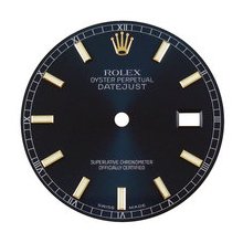 Mens Rolex Datejust Dial, Blue, Yellow Gold Indicies