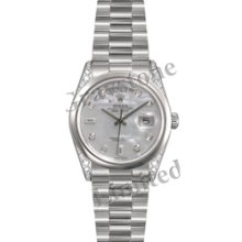 Men's Rolex Oyster Perpetual Day-Date Watch - 118296_WhtMOPDDP