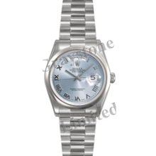 Men's Rolex Oyster Perpetual Day-Date Watch - 118206_IBlueRP
