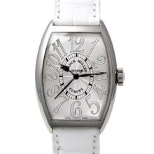 Mens Small Franck Muller Cintree Curvex White Gold 5850SCREL Watch