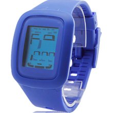 Men's Sporty Style Rubber LED Digital Wrist Watch (Blue)