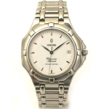 Mens Stainless Steel Concord Saratoga Automatic Watch 14.04.235