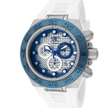 Men's Subaqua/Sport Chronograph Silver Carbon Fiber Dial White Po ...
