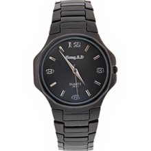 Men's Wrist Watch Round Dial Metal Watch Band