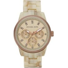 Michael Kors Ritz Sand Acetate Ladies Watch MK5641