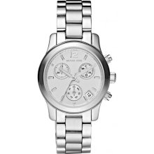 Michael Kors Small Runway Stainless Steel Chronograph Ladies Watch MK5428