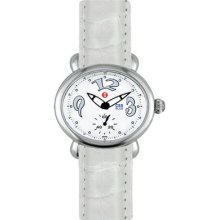 Michele Csx Blue Watch On Silver Alligator Strap Mww03e000028 -
